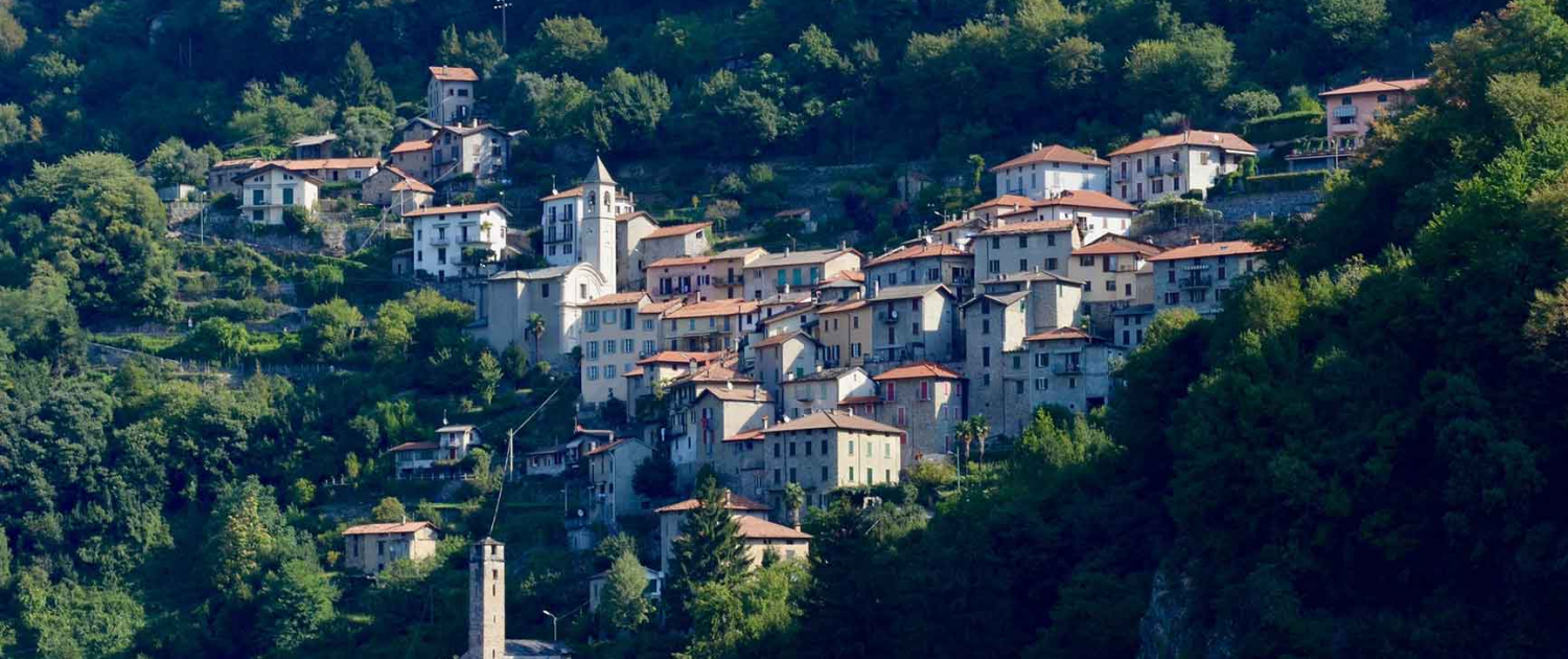 Hillside village in Italy